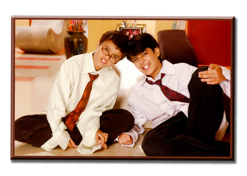 Two Boys Sitting on Floor
