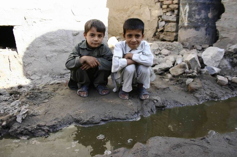 Two Boys Sitting