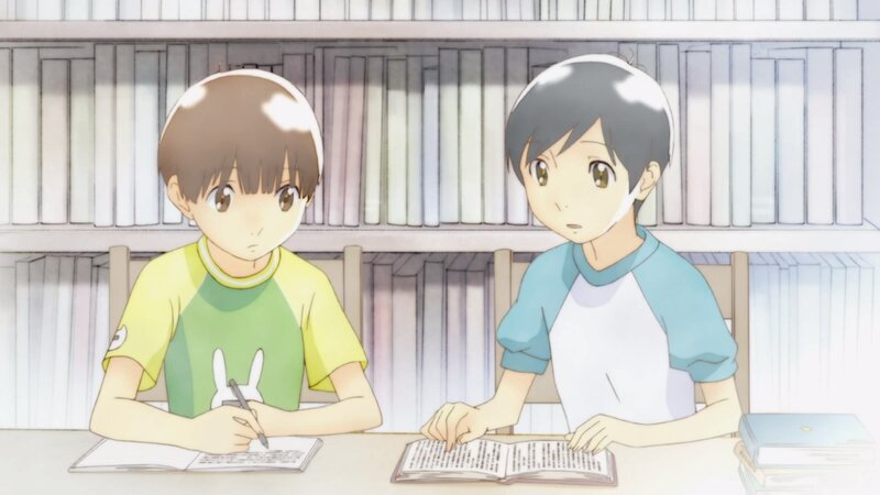 Two Boys Studying