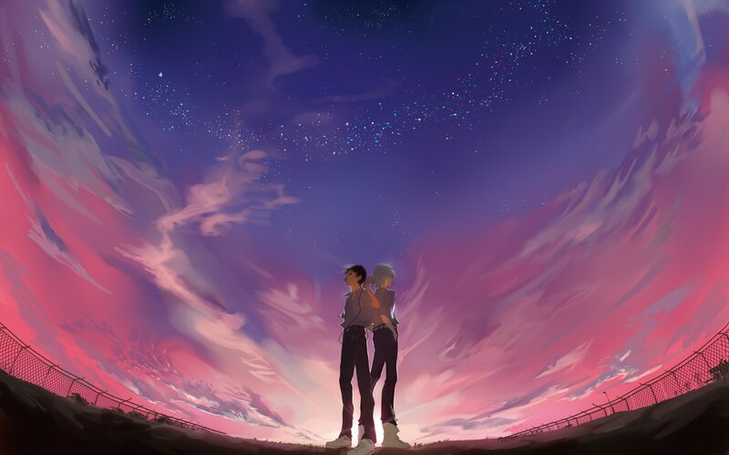 Two Boys under Stars