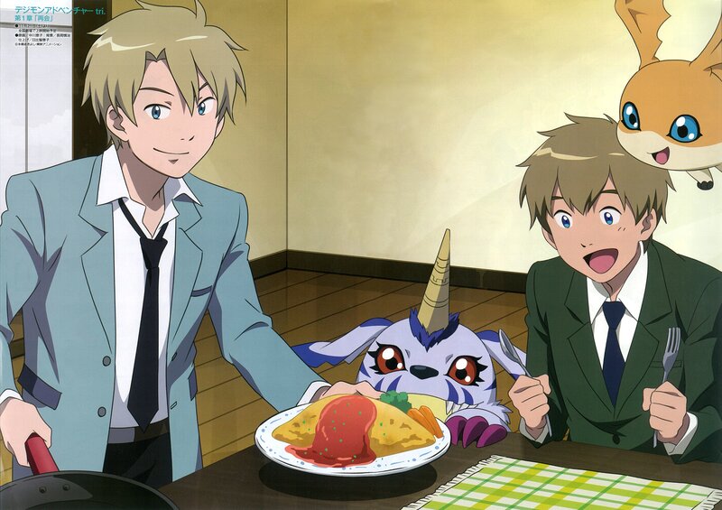 Two Boys with Digimon