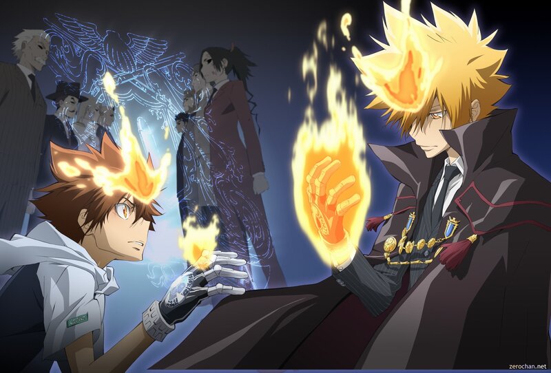 Two Boys with Flames