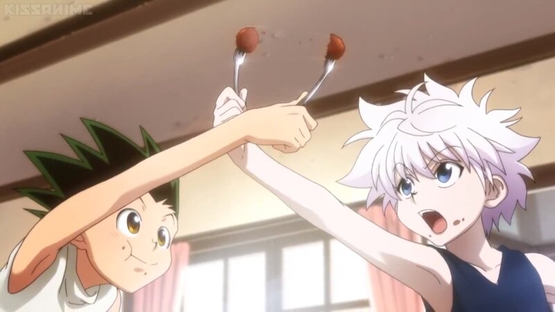 Two Boys with Forks