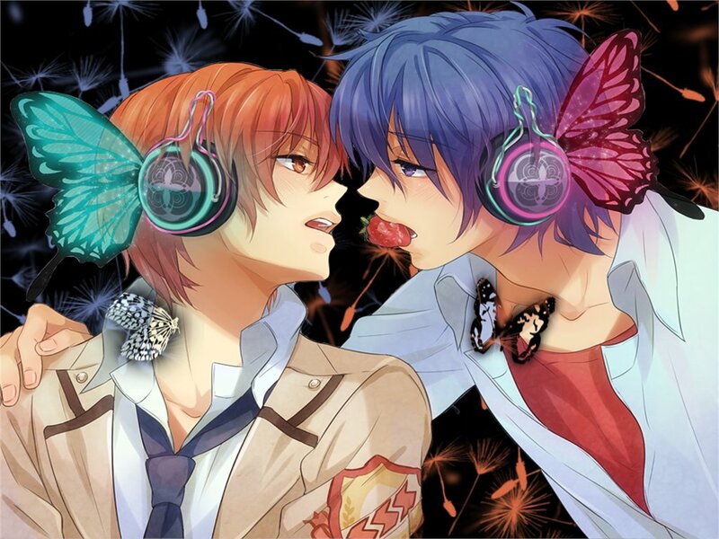 Two Boys with Headphones