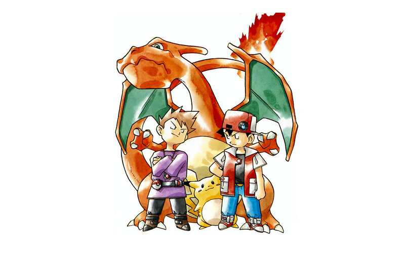 Two Boys with Pokémon — Orange, Confident, Manga