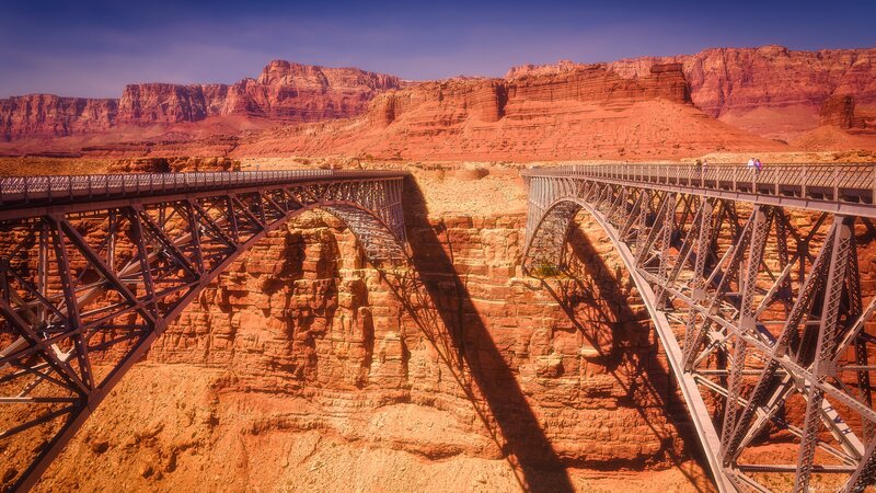 Two Bridges over Canyon