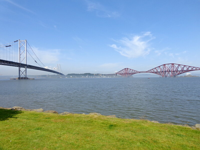 Two Bridges over Water — Blue