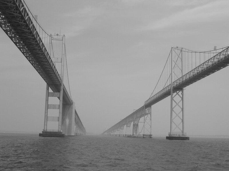 Two bridges over water
