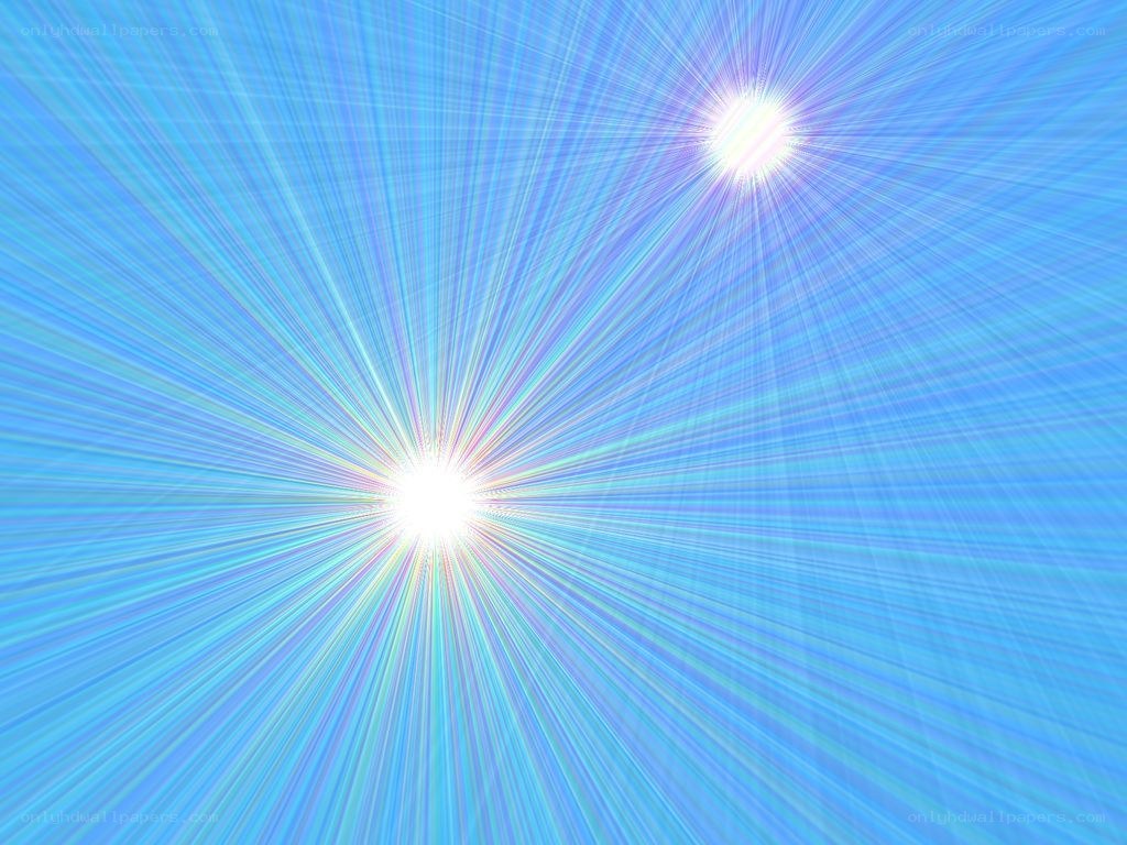 Two bright light sources