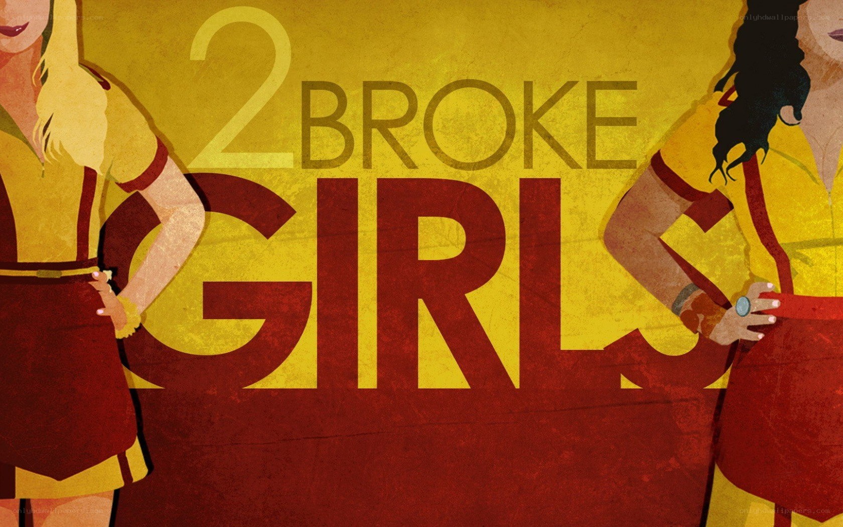 Two Broke Girls artwork