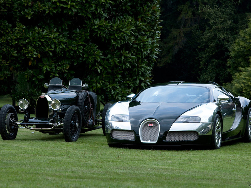 Two Bugatti Cars