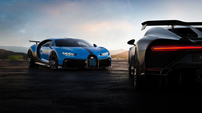 Two Bugatti Hypercars