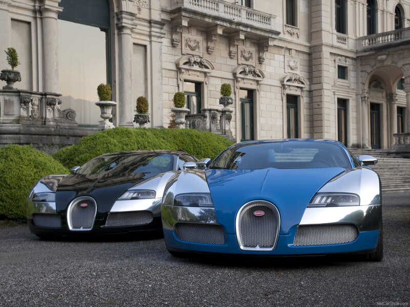 Two Bugatti Veyron Cars