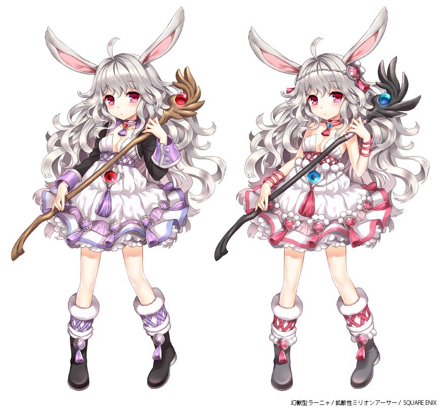 Two bunny girl characters