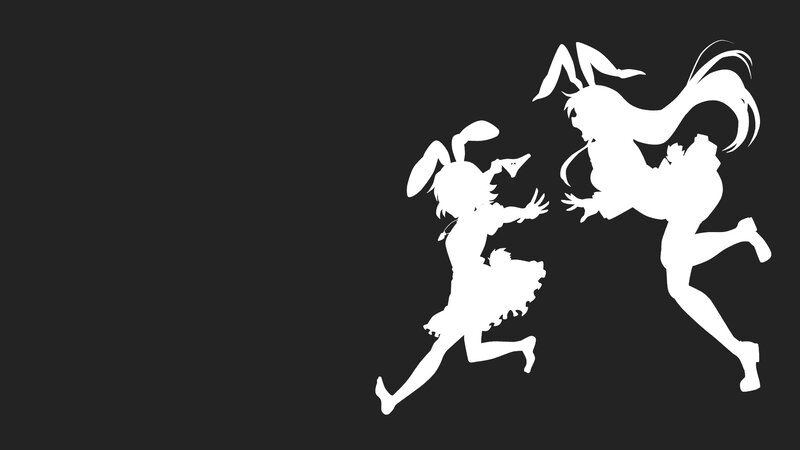 Two Bunny Girls Running