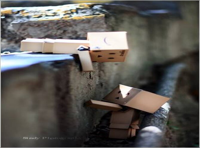 Two Cardboard Figures — Brown