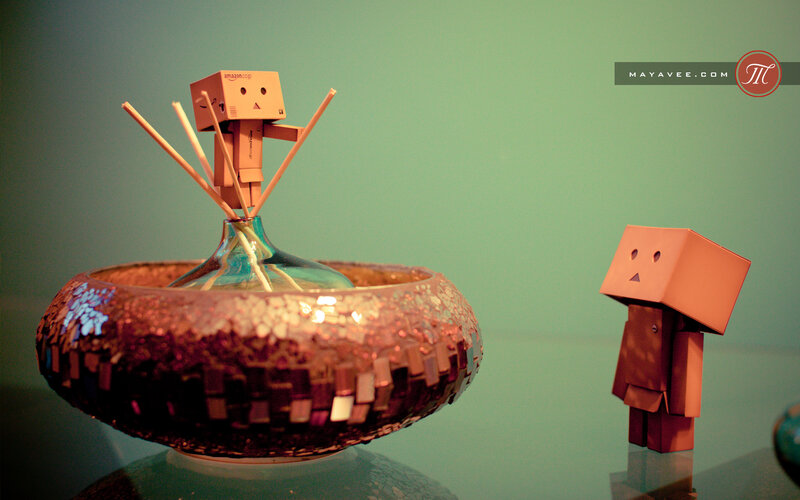 Two Cardboard Figures