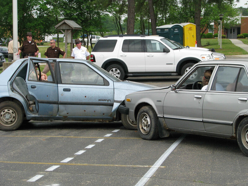 Two Cars in Collision