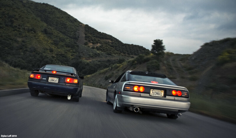 Two Cars on a Road — Gray
