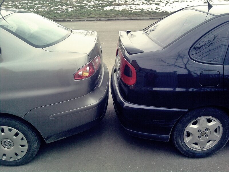 Two Cars Parked