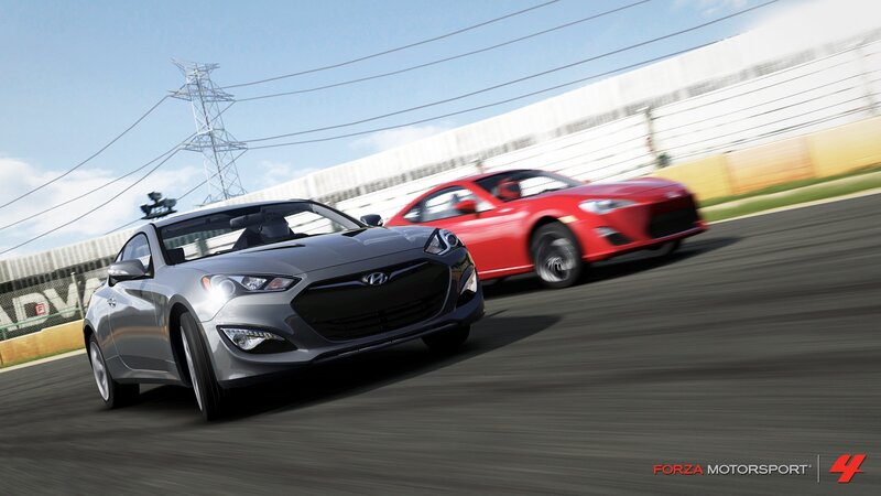 Two Cars Racing — Gray, Dynamic
