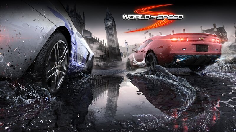 Two Cars Racing — Red, Dramatic, Night