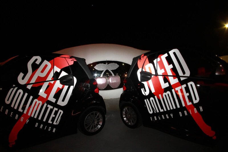 Two Cars with Branding