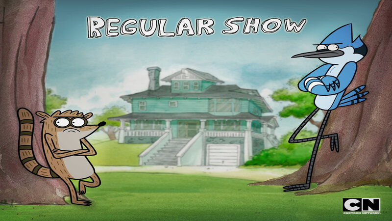 Two Cartoon Animals Standing