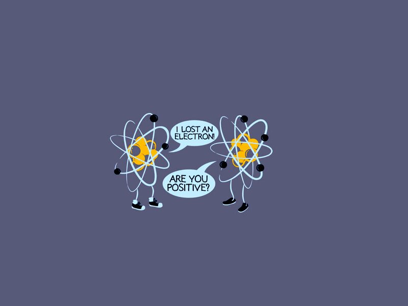 Two Cartoon Atoms