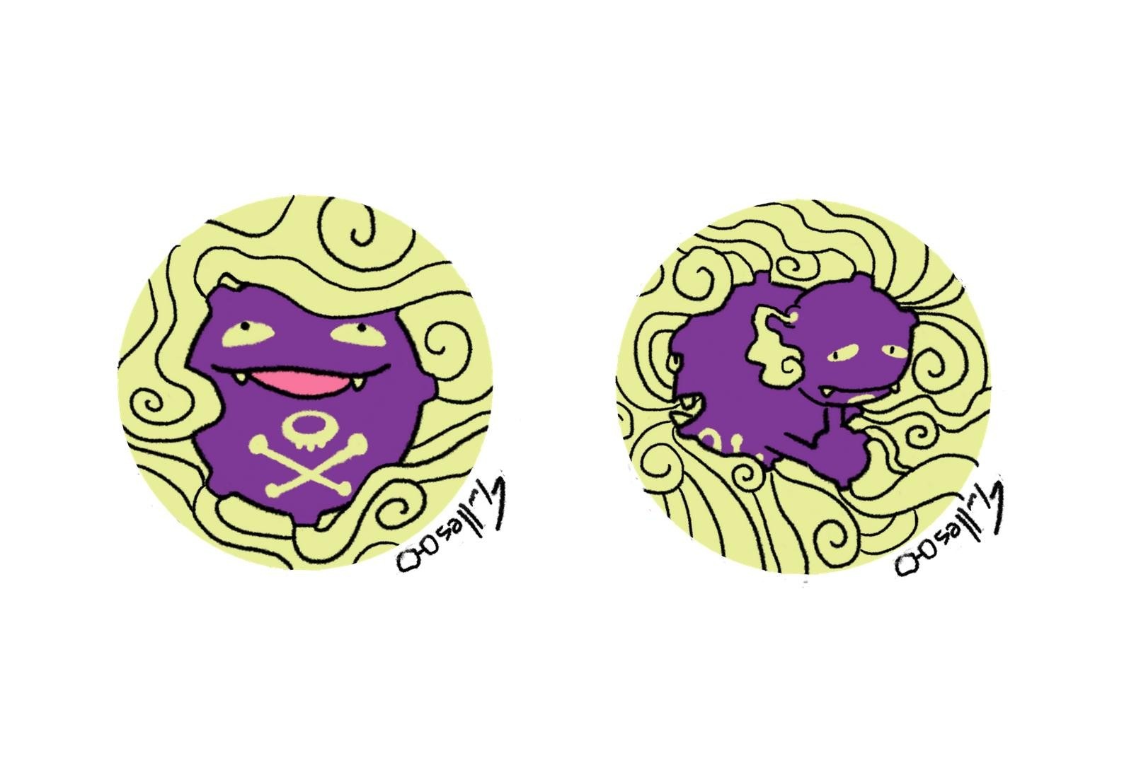 Two cartoon character designs