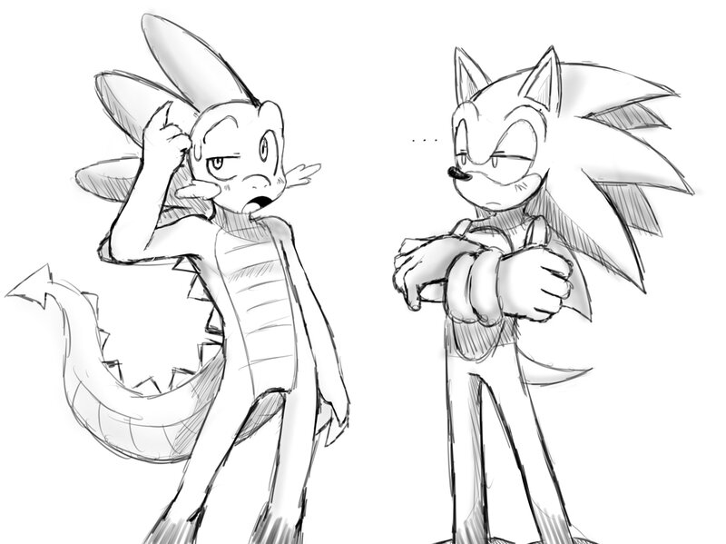 Two Cartoon Characters — Black, Neutral