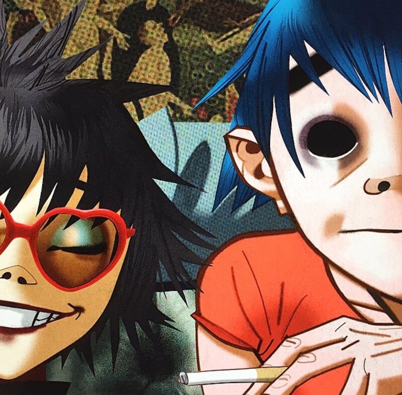Two Cartoon Characters — Black, Playful, Anime