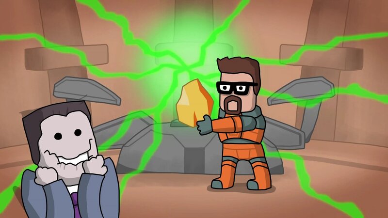 Two Cartoon Characters — Brown, Dramatic