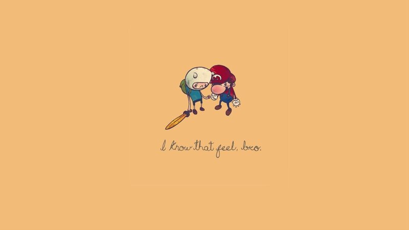 Two Cartoon Characters Hugging