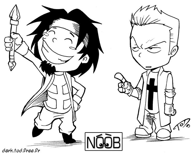Two cartoon characters in a comic panel