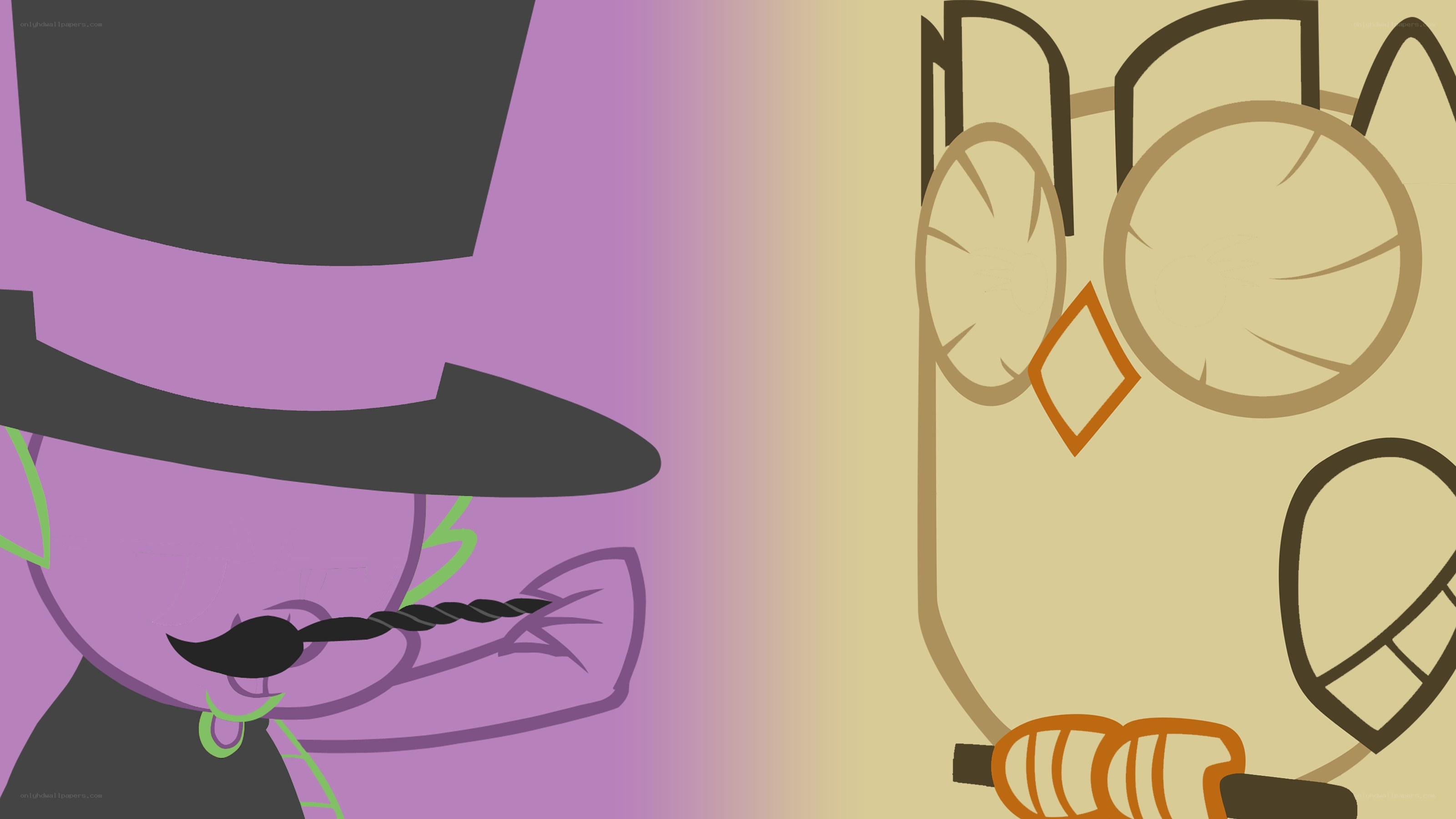 two cartoon characters in hats
