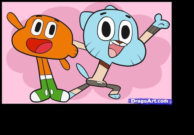 Two Cartoon Characters — Pink
