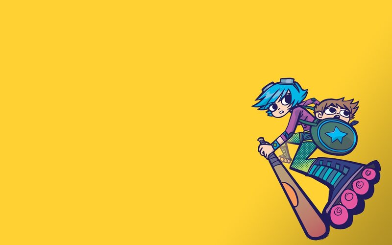 Two Cartoon Characters — Yellow, Playful