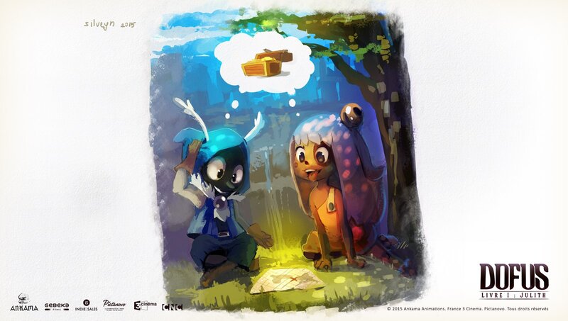 Two Cartoon Creatures — Blue, Whimsical