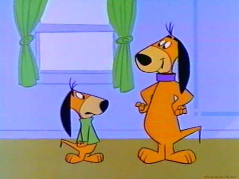 Two Cartoon Dogs — Orange