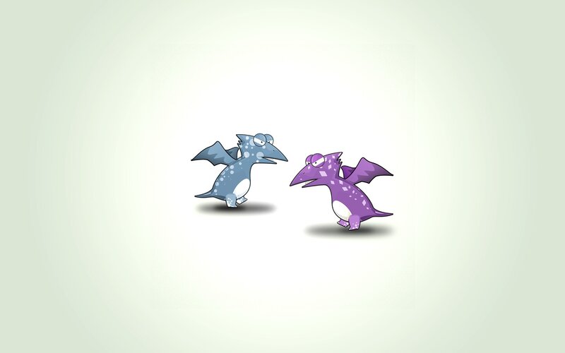 two cartoon dragons facing off