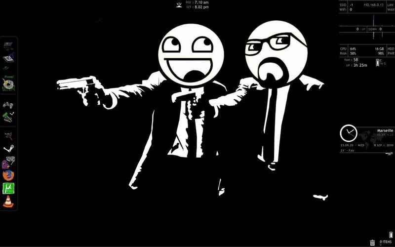 Two Cartoon Figures with Guns