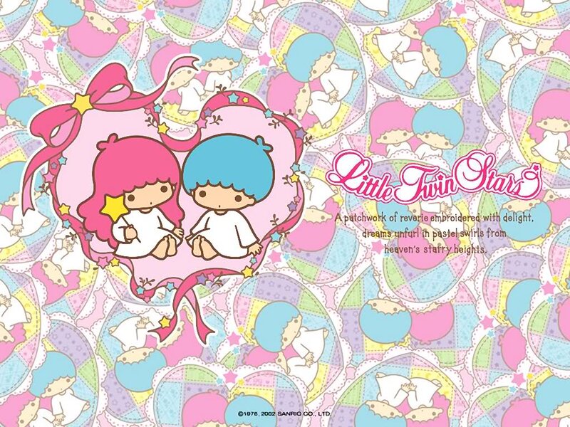 Two Cartoon Girls in Heart