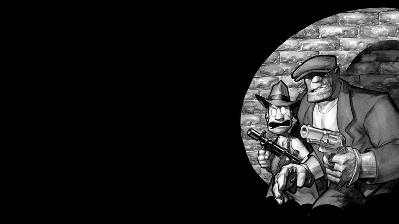 Two Cartoon Gunmen