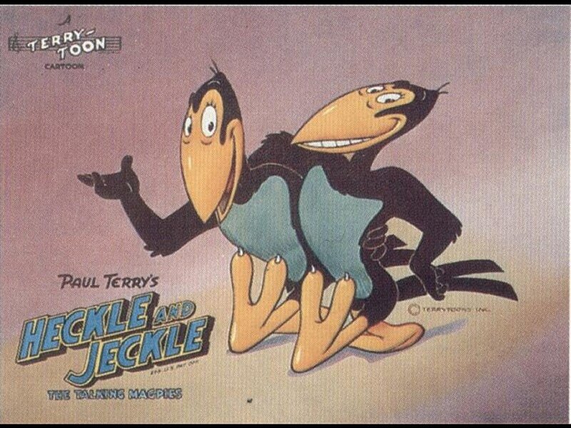 Two Cartoon Magpies