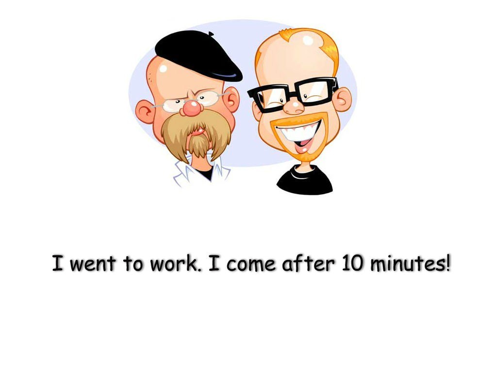 two cartoon men at work