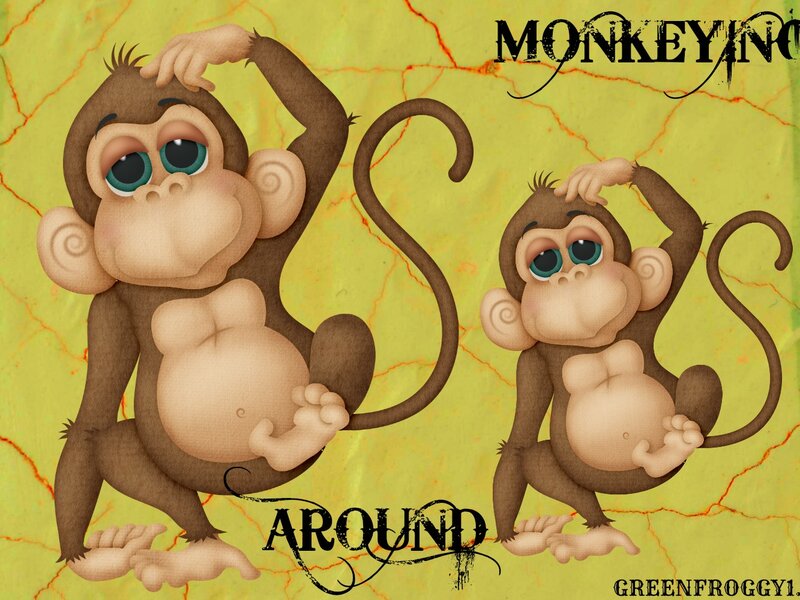 Two Cartoon Monkeys