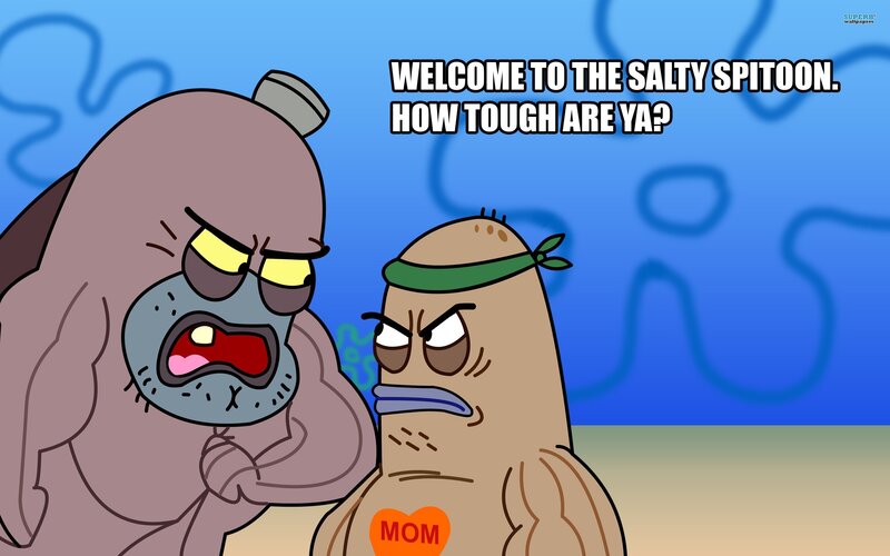 Two Cartoon Sea Creatures