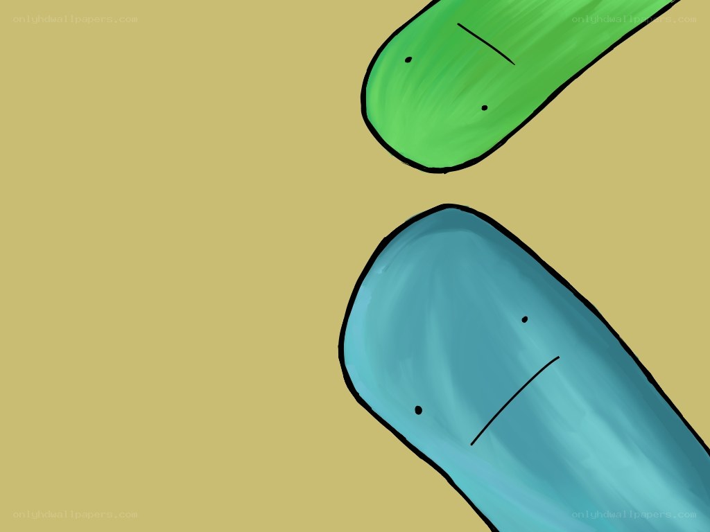 two cartoon snowboards