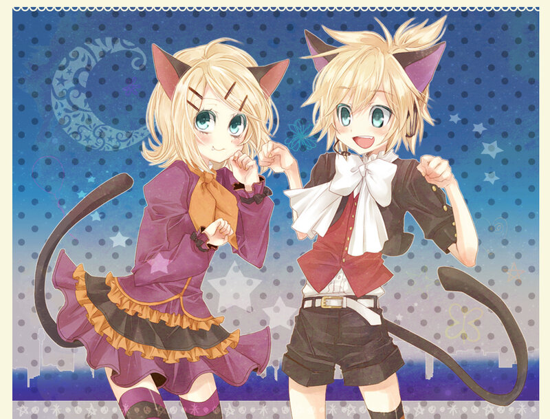 Two Cat-eared Anime Characters